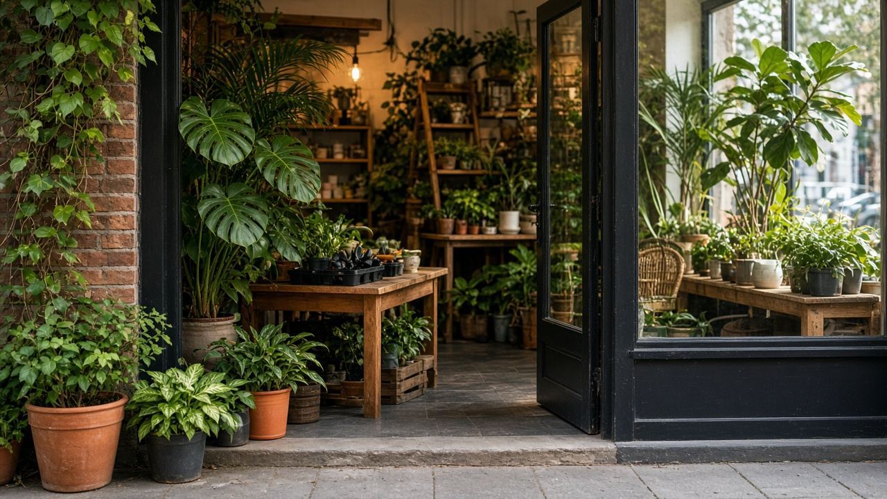 Plant shop / indoor plants workspace at Stramsubsp Studio